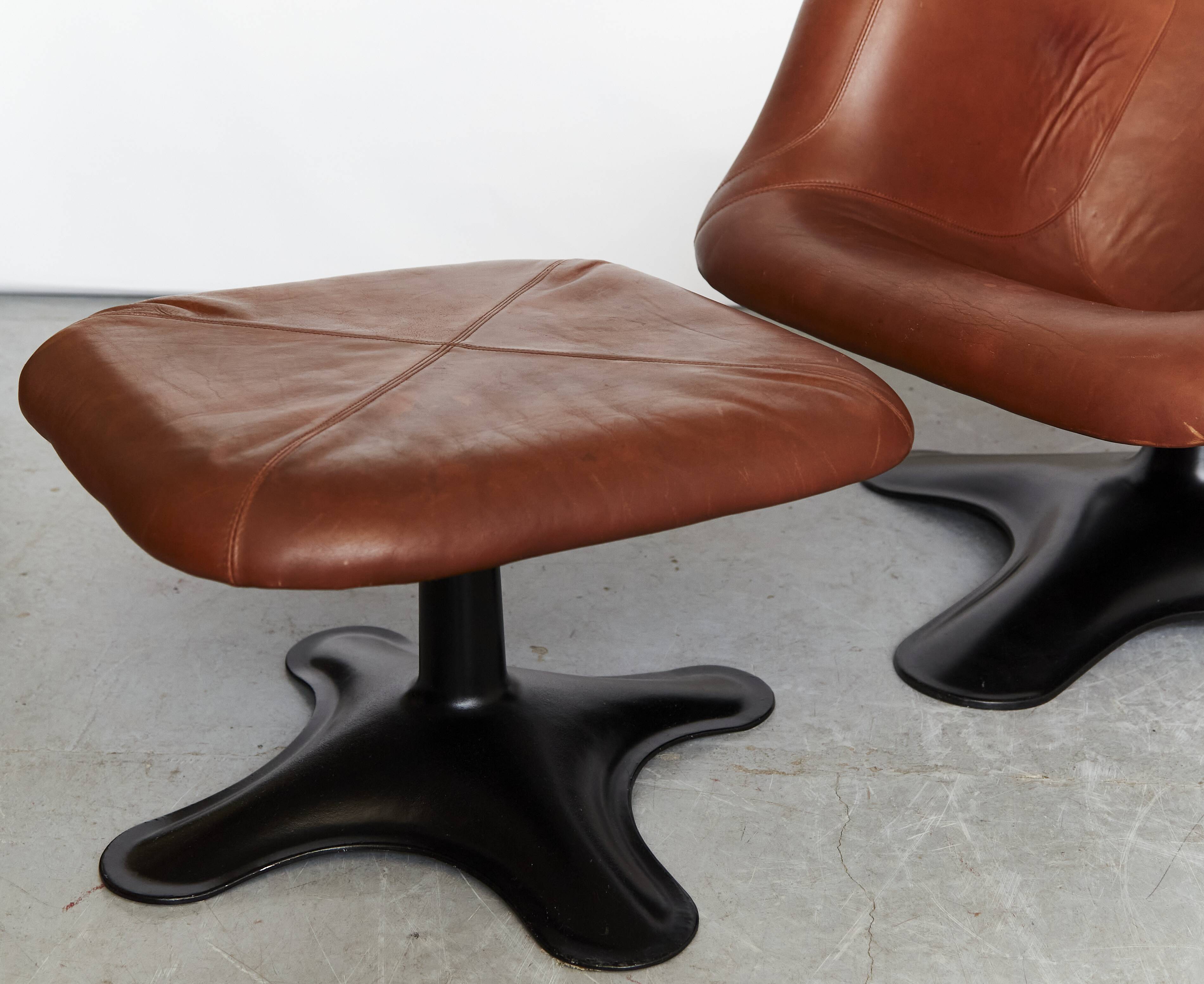 Yrjö Kukkapuro Karuselli Chair & Ottomane for Haimi, 1965