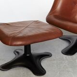 Fauteuil et Ottoman Yrjö Kukkapuro Karuselli pour Haimi, 1965