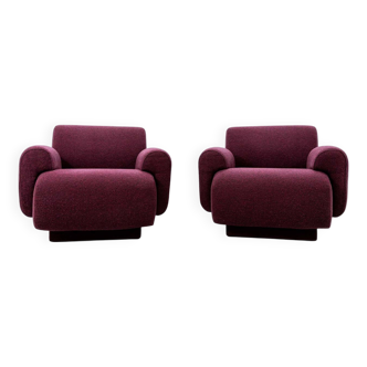 Paire de fauteuils modulaires par Eberhard Geißler, Oelsa, Allemagne, années 1970
