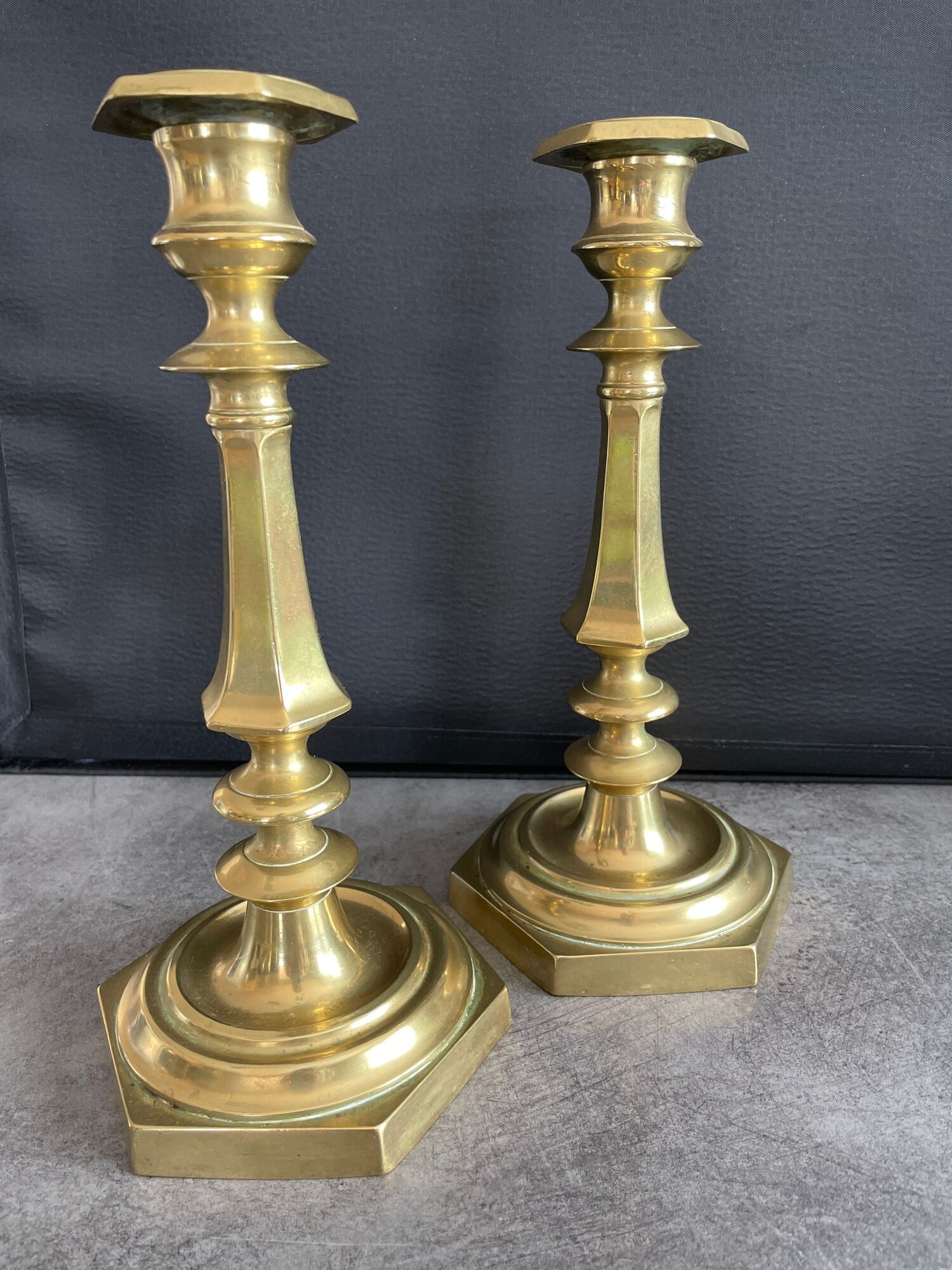 Pair of candle holders