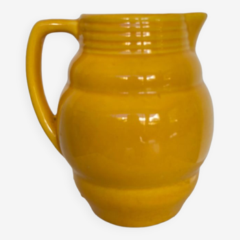 Pichet céramique jaune ancien