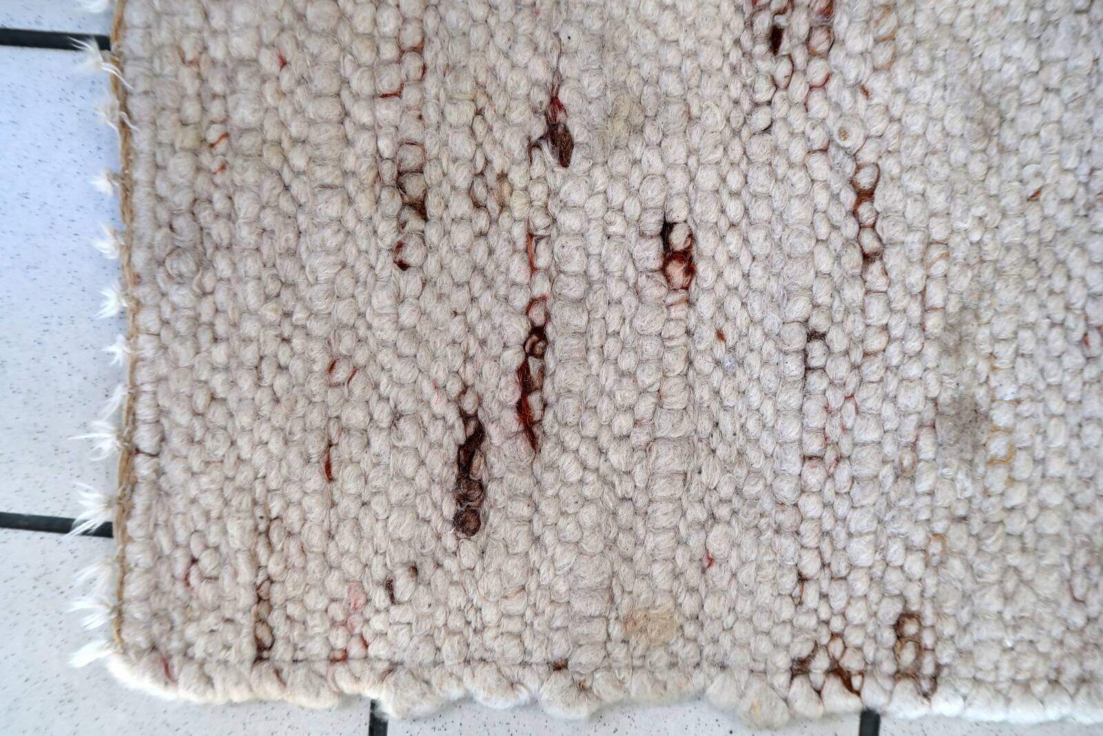 Tapis Vintage Kilim Indien en Laine (54cm x 118cm), Années 1970, Élégance