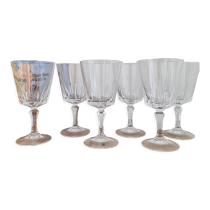Lot de 6 verres à vin