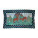 Romanian vintage rug with deers, nature scenery