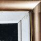 Painting on velvet "La rose" signed L. Boucher