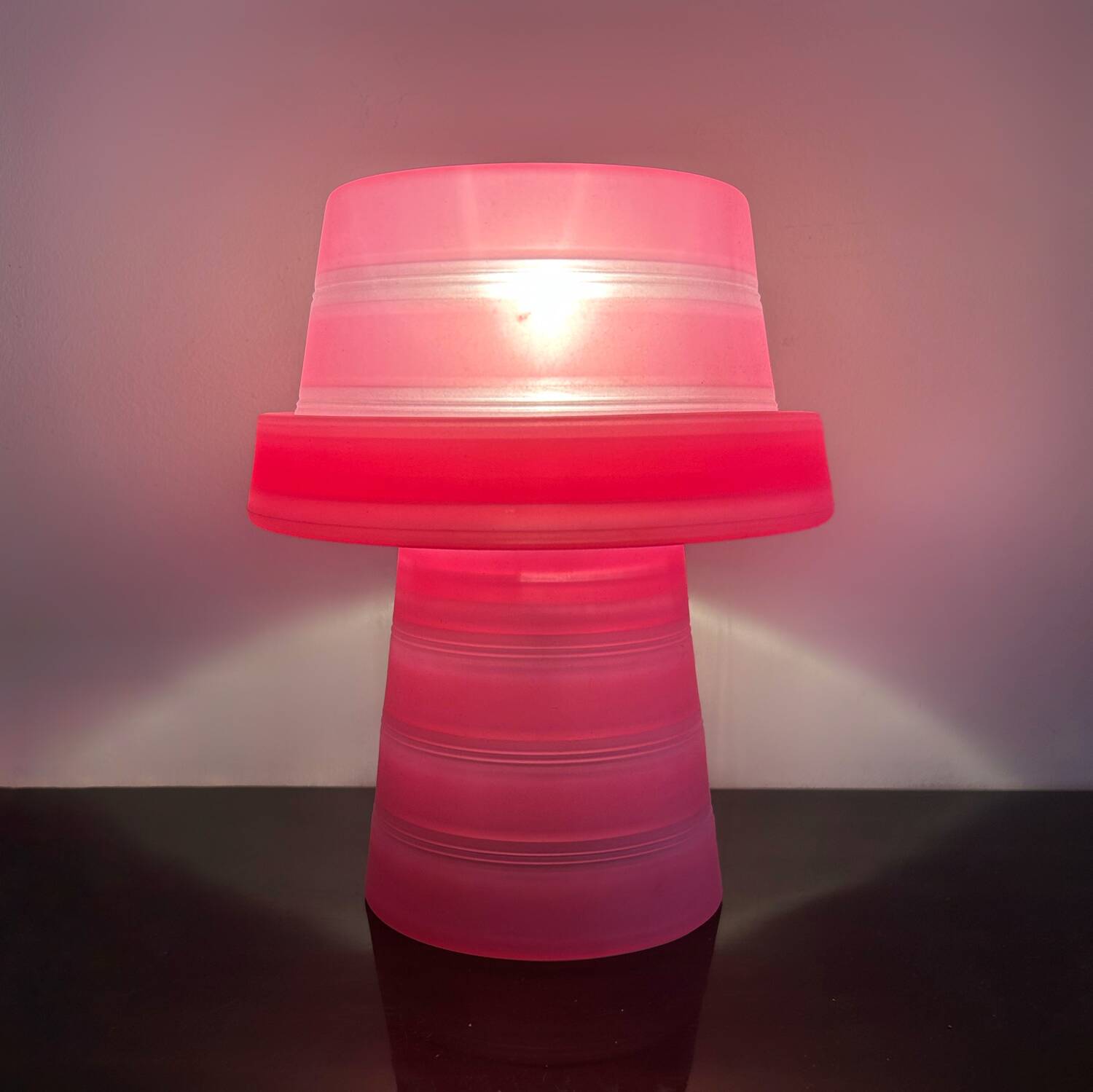 Pink gum night light lamp design from the 2000s