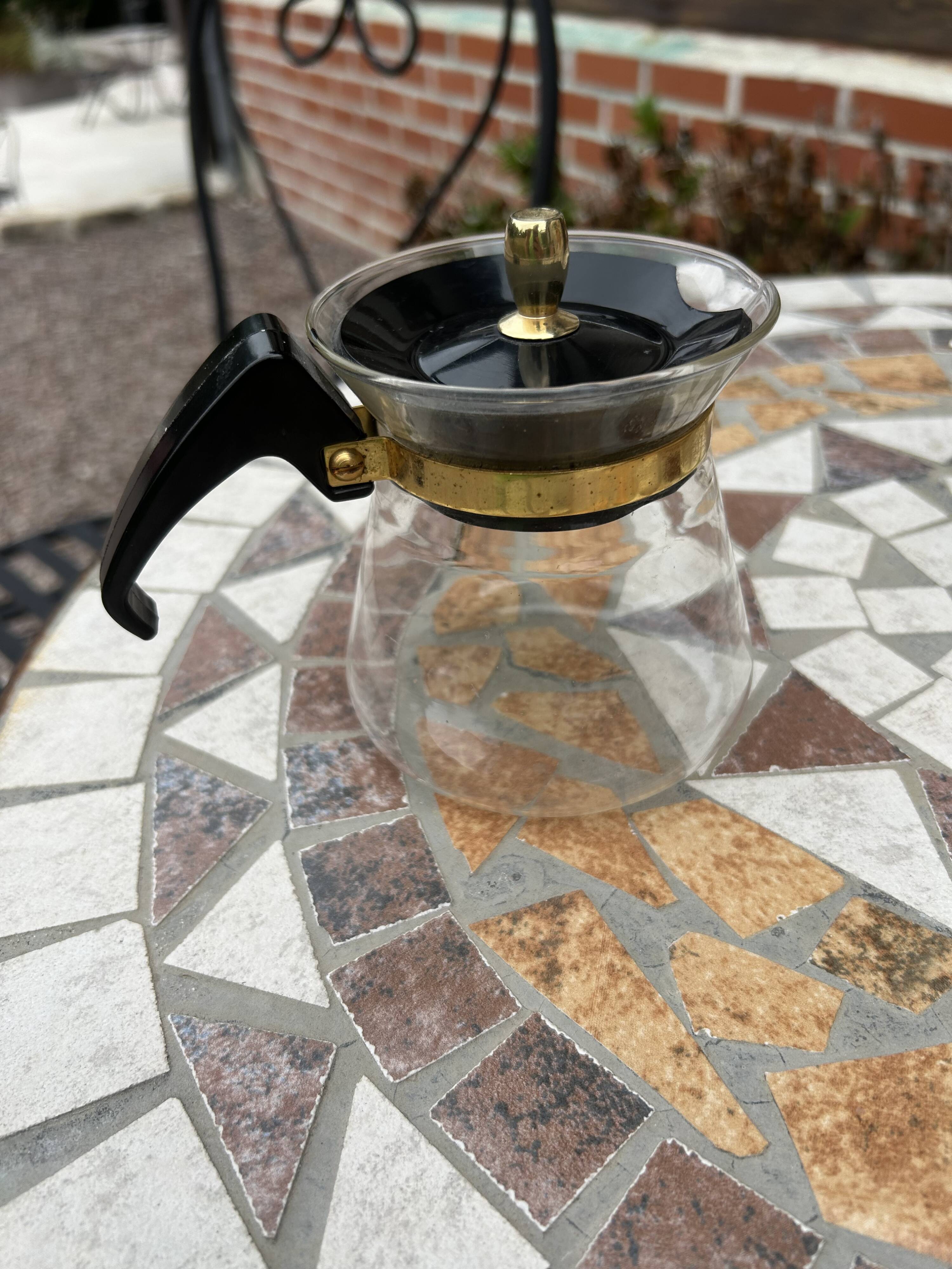 Cafetière pyrex ancienne