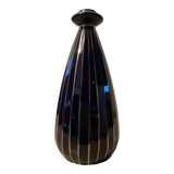 Art Deco vase in stamped enameled ceramic