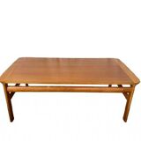Table basse scandinave en teck massif 1960