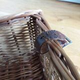 Malle panier à pique-nique anglais en rotin osier