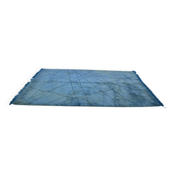 Turqouise Vintage Handmade Hemp Rug sku 3001