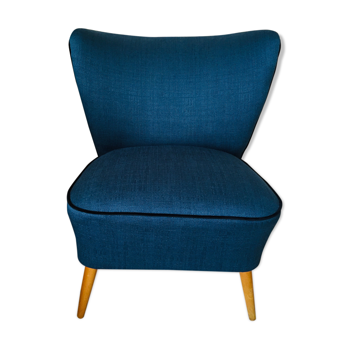 Peacock blue cocktail armchair