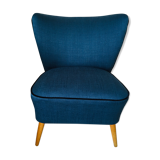 Peacock blue cocktail armchair