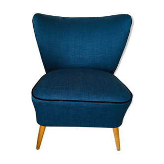 Peacock blue cocktail armchair
