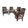 4 fauteuils Louis Philippe