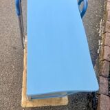 commode vintage bleu