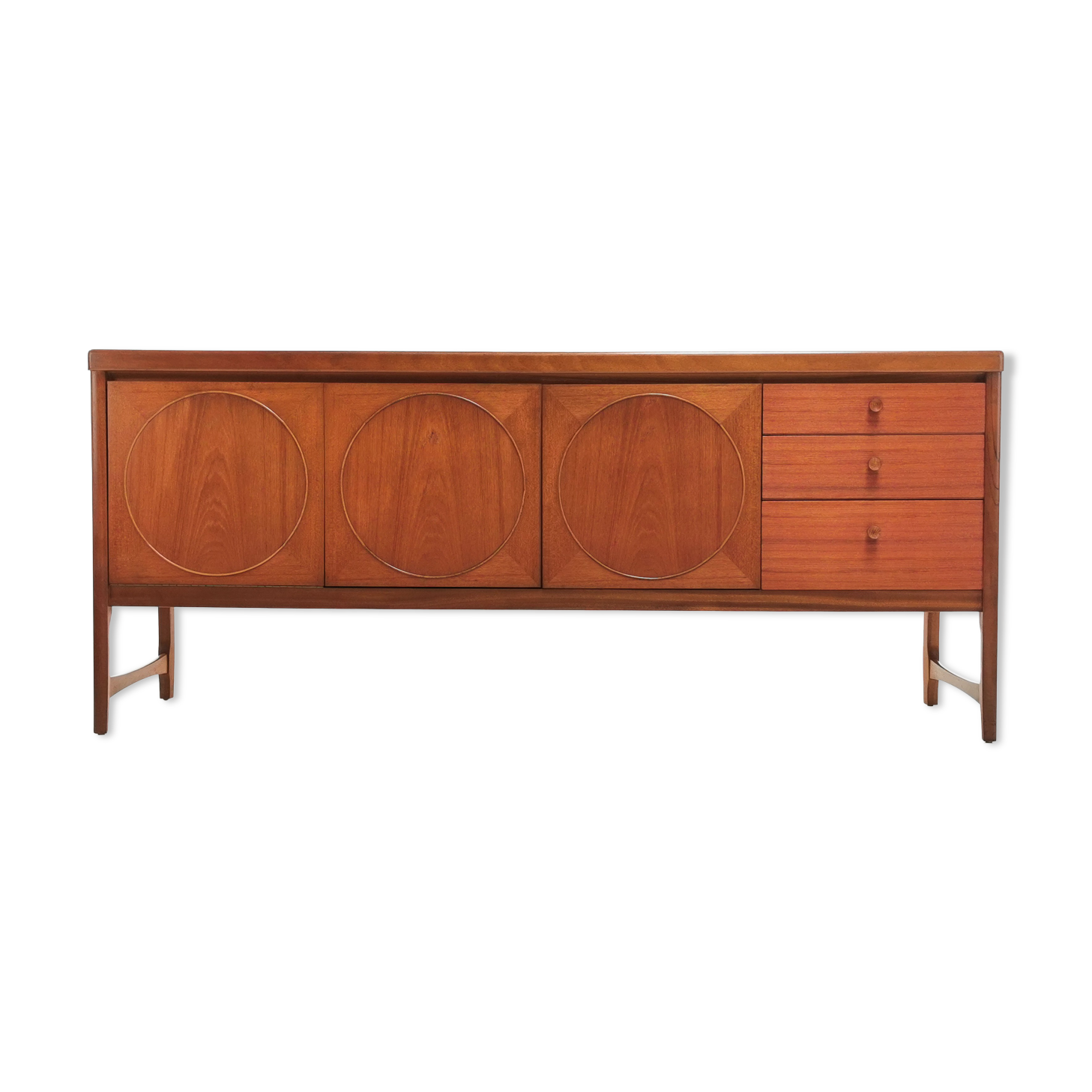 Nathan Circles mid century teak sideboard 1960s 70s vintage