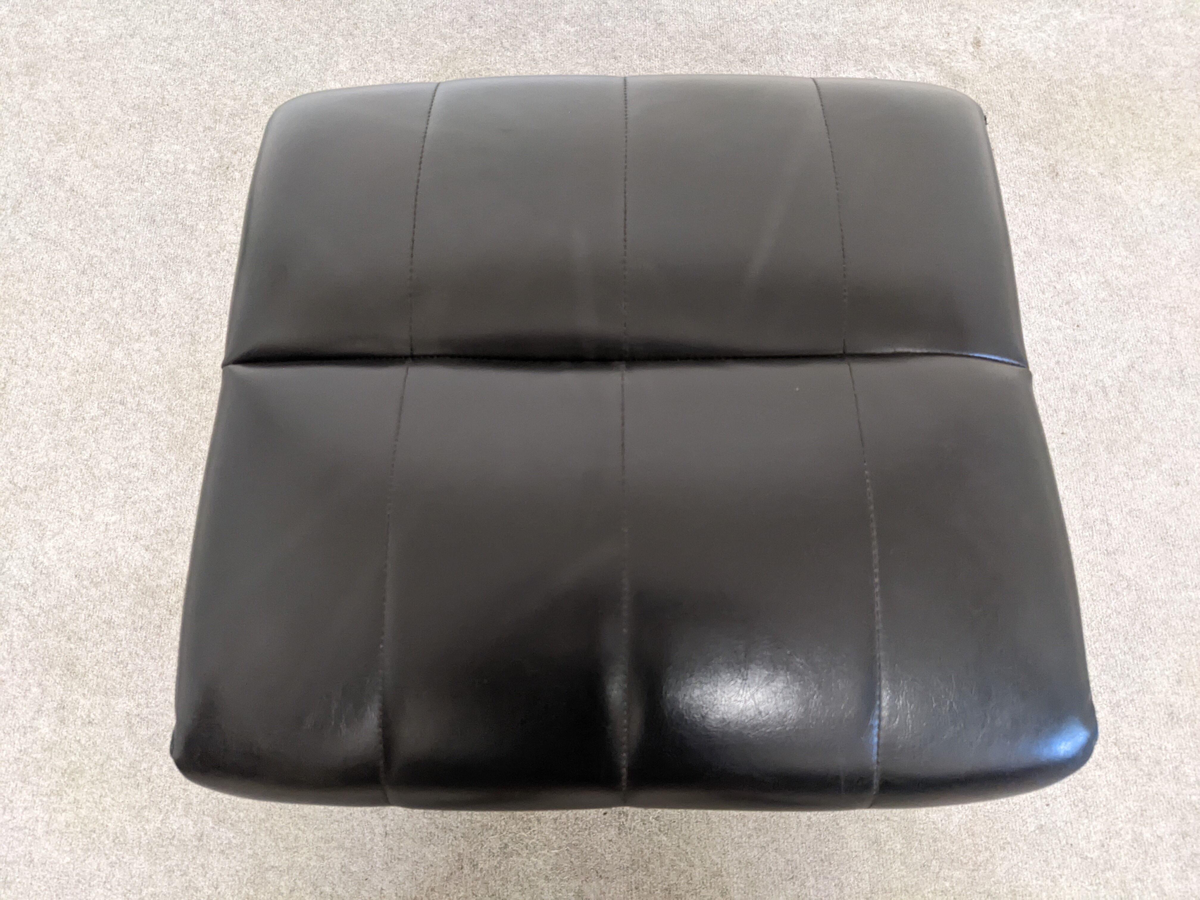 Leather Ottoman from the 50s/60s