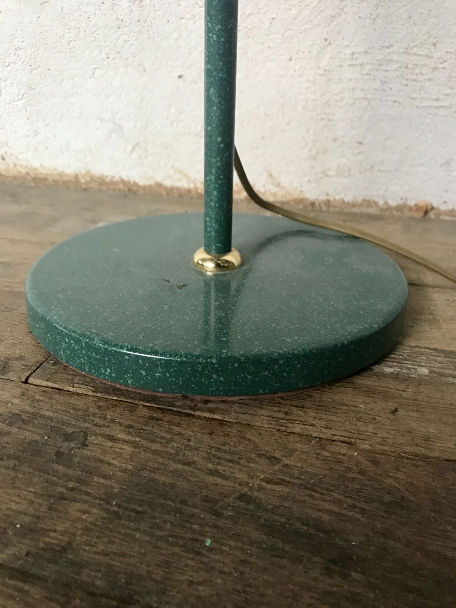 Floor lamp in brass and metal (Deknudt) vintage