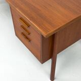 Danish teak desk with drawers, 1960s