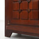 Art Deco carved geometric sideboard by Charles Dudouyt in oak, France ca. 1