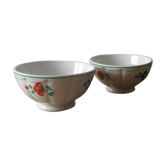 Small bowls in Sarreguemines France majolica