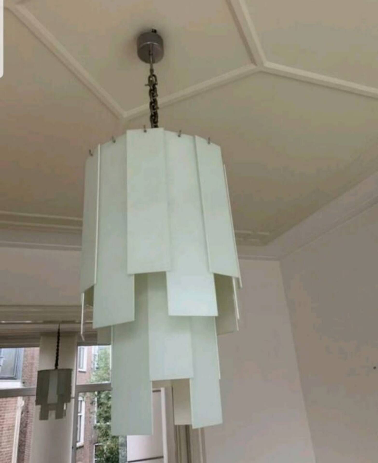 XXL Dutch design glass chandelier apr. 130 cm Chime Queens Gallery