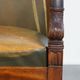 Leather and wooden Empire style side/desk chair from the early 20th century