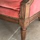 Velvet shepherdess armchair