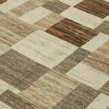 Handmade Turkish One of a Kind 228 cm x 312 cm Beige Wool Carpet