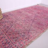 Vintage Moroccan Rug 212 x 381 cm - Beni Mguild rug - Handmade berber rug