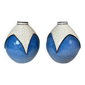 Paire de vases art deco