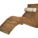 Karlskrona Rattan Wicker Chaise Lounge by Karl Malmvall for Ikea