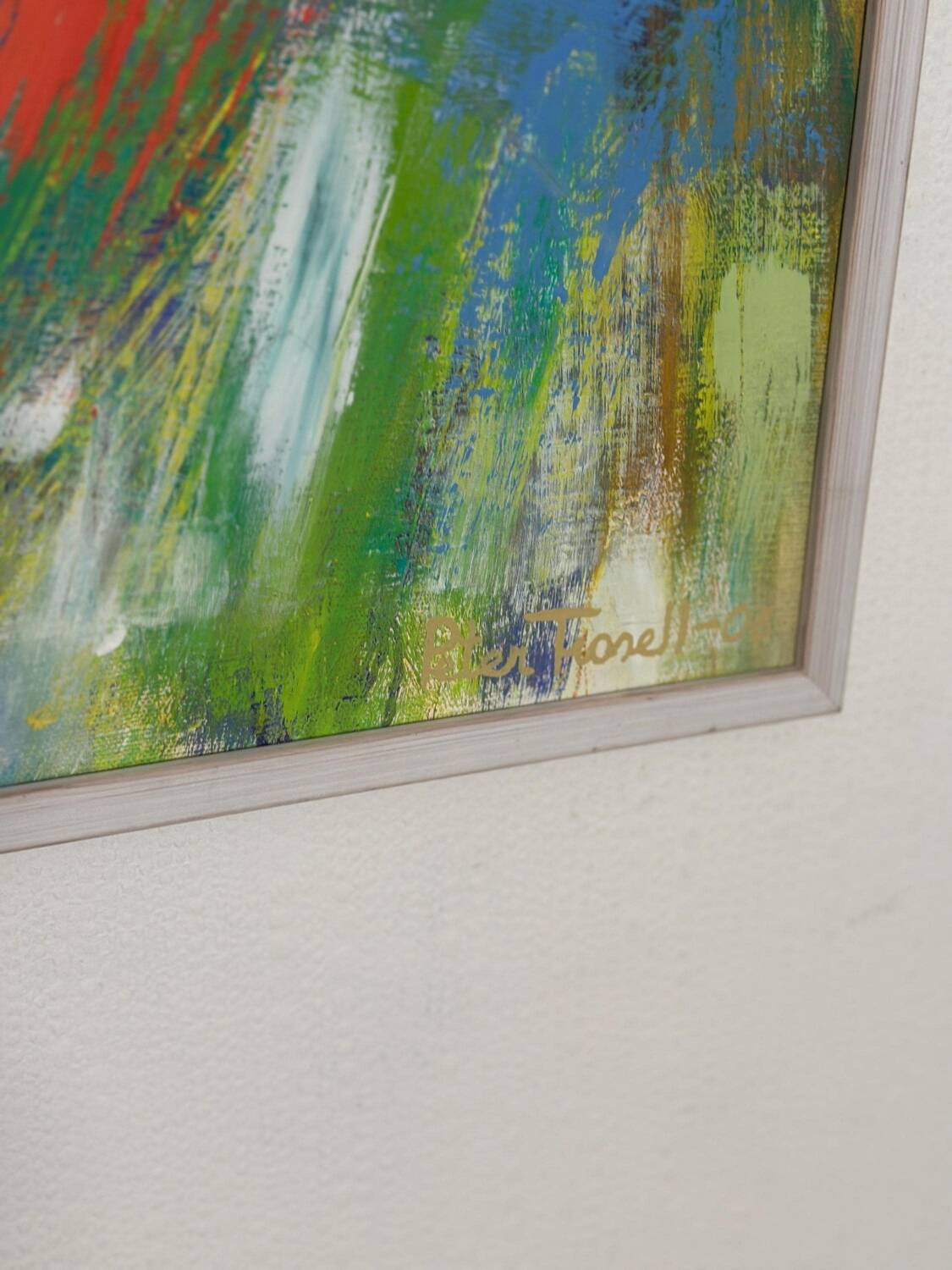 Swedish Oil on Canvas – “komposition” by Peter Trosell – 2006