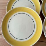 6 dessert plates - creation Primefleur Gien - model Caroline
