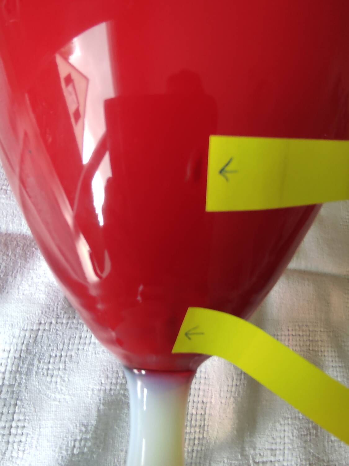 Opaline glass vase