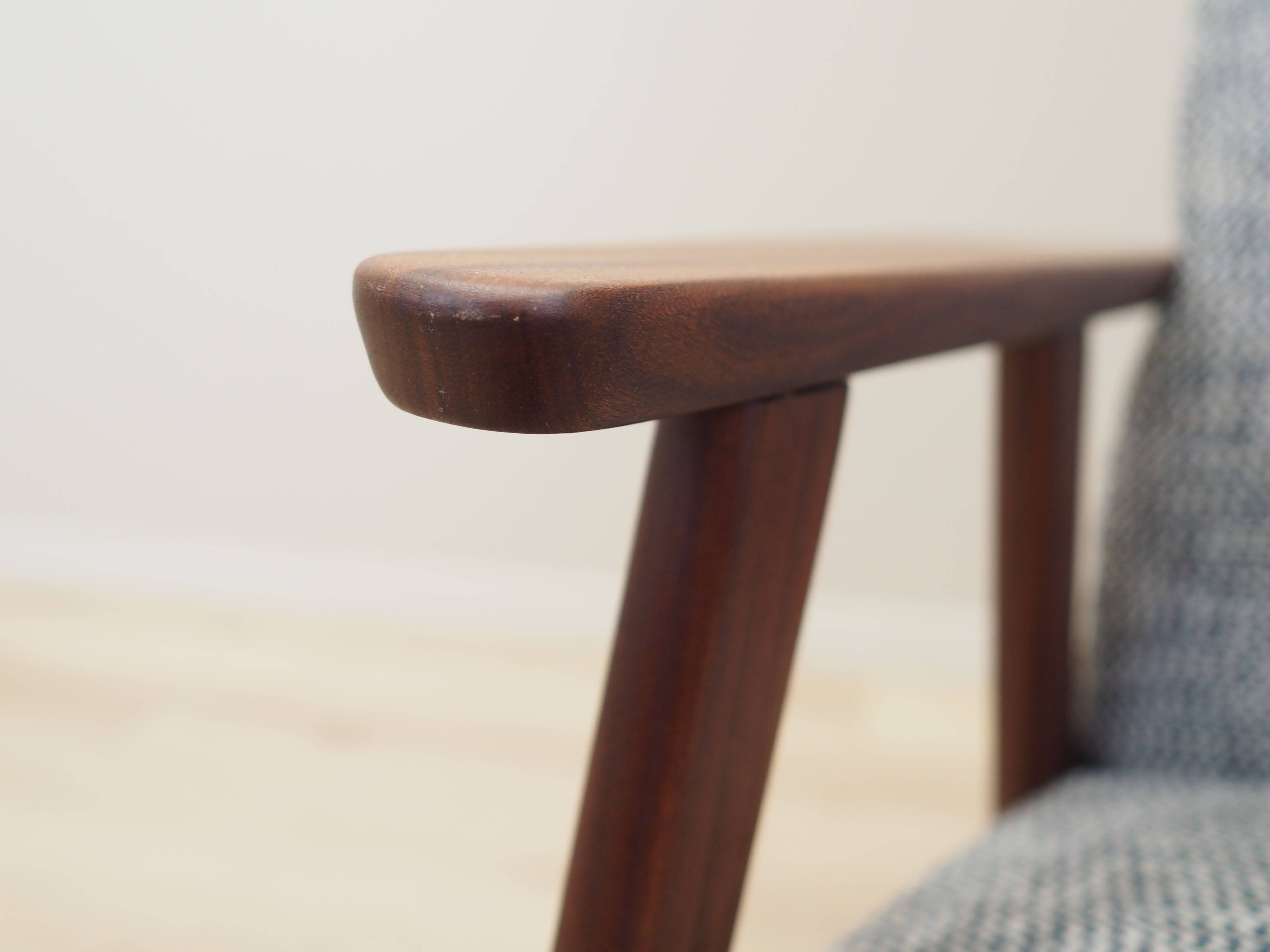 Mahogany armchair, Danish design, 1960s, production: Denmark