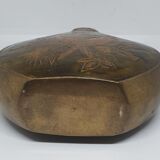 Bronze vase and cloisonnés enamels