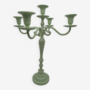 5-light cast iron candlestick.