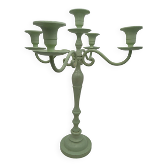 5-light cast iron candlestick.