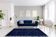 Modern Moroccan dark blue carpet 180x240cm