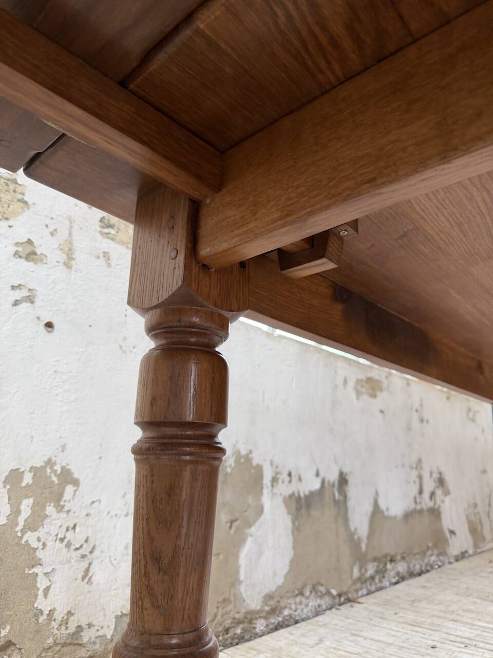 Table repas style drapière noyer 2m5/3m5 1900