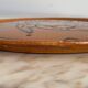 Round glazed earthenware dish by Biot, 20th century, stylized decoration