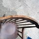 Rocking chair rocking armchair wood vintage Scandinavian design