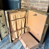 Old cabin trunk in vellum