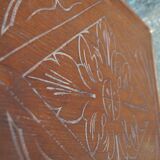 Carved wooden door pediment