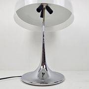 Mushroom Table Lamp in Chrome, Italy 1970's