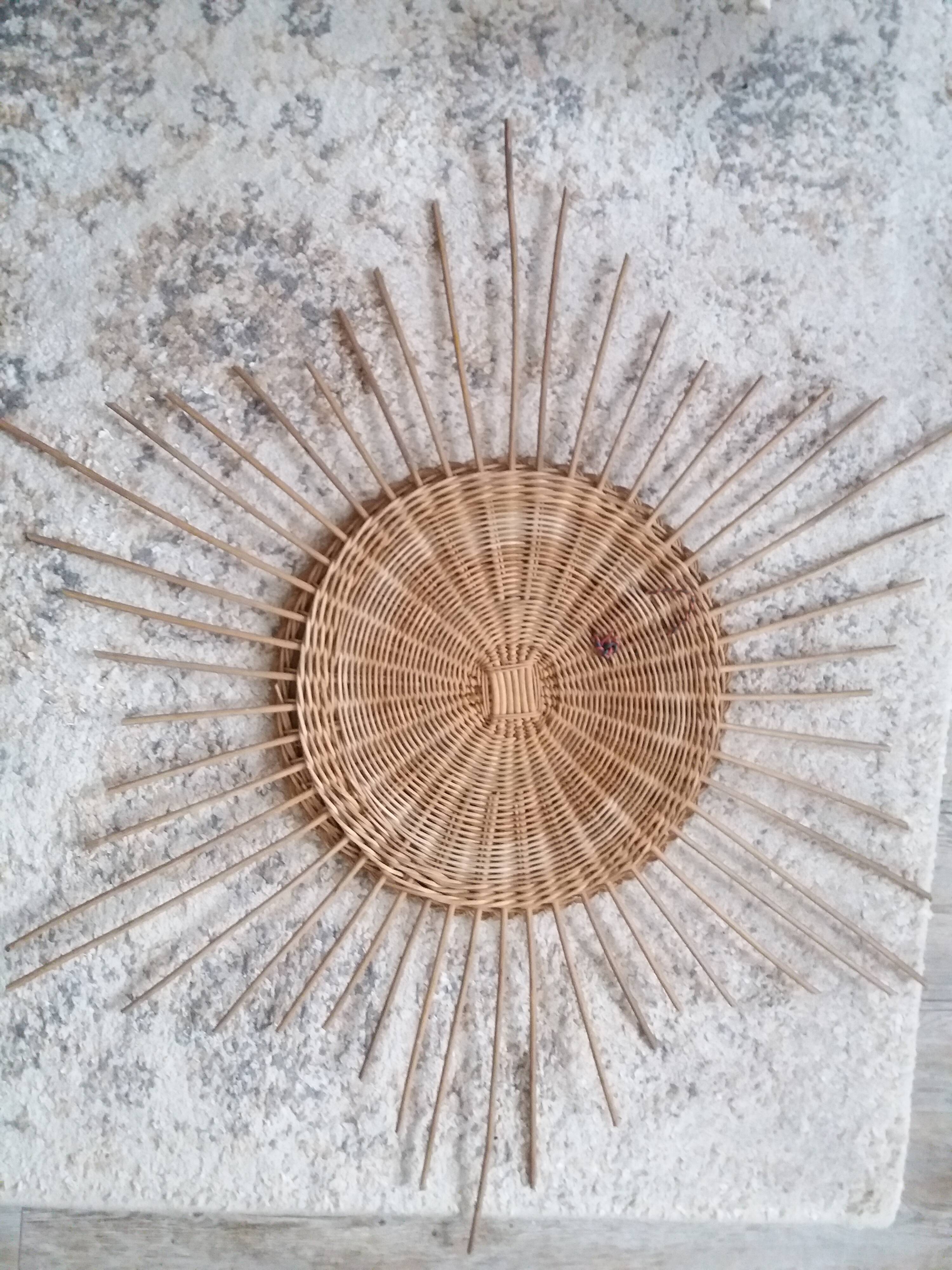 Miroir en osier - 77cm