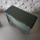 Green vintage wooden chest