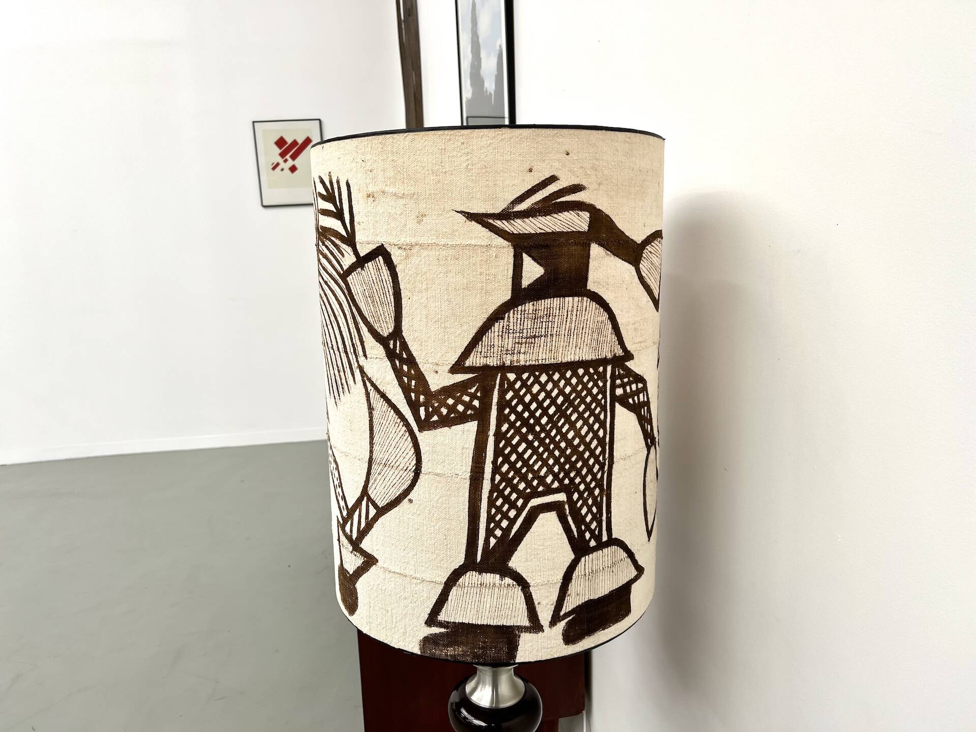 Modernist aluminum floor lamp